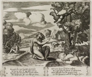 Cupid Fleeing from Psyche