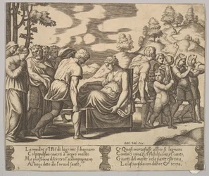 Plate 5: Psyche carried on a litter to a mountain, from 