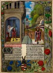 The Lover asleep, rising and going to the Garden of Love from 