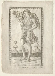 Genius of Time from the Tarocchi, series B: Cosmic Principles & Virtues, #32