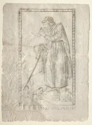 Saturn (from the Tarocchi, series A: Firmaments of the Universe, #47)