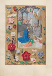 Hours of Queen Isabella the Catholic, Queen of Spain: Fol. 126v, Nativity