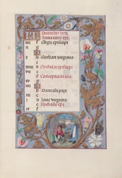 Hours of Queen Isabella the Catholic, Queen of Spain: December (Fol. 13r)