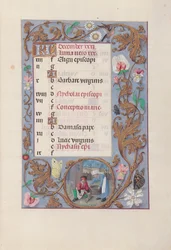Hours of Queen Isabella the Catholic, Queen of Spain: Fol. 13r, December