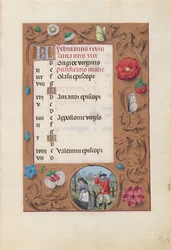 Hours of Queen Isabella the Catholic, Queen of Spain: February