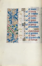 Book of Hours Use of Rouen: fol. 4v, c. 1470