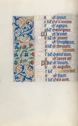 Book of Hours Use of Rouen: fol. 8v, c. 1470