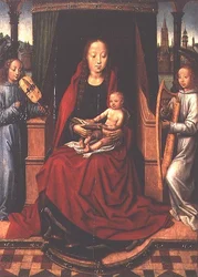 Madonna and Child with Two Musical Angels