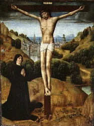 Christ on the Cross with a Donor