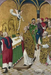 The Mass of Saint Hubert (Shutter from the Werden Altarpiece, ca 1485)