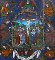 Plaque with the Crucifixion, French