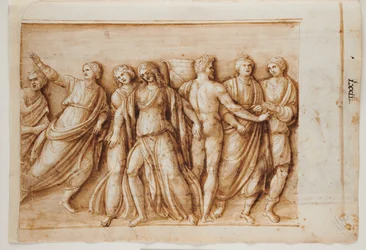 The Return of Meleager from a Roman sarcophagus, Rome, Palazzo Barberini, c.1512-17