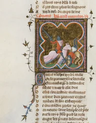 Miniature from a Manuscript of the Roman de la Rose