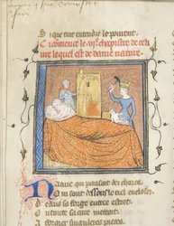 Miniature from a Manuscript of the Roman de la Rose by Guillaume de Lorris and Jean de Meun