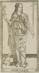 Faith, plate 40 from Genii and Virtues