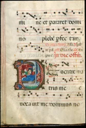 Folio from a gradual, late 15th century