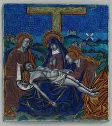 Triptych Panel with Pietà, French