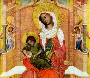 Madonna of Kladsko, detail, c1350 1955
