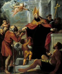 Saint Thomas de Villeneuve Distributing Alms to Beggars