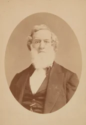 Cabinet card of Gideon Welles, 1860-1878