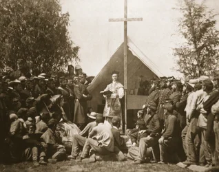 Father Thomas H. Mooney Leading Sunday Mass, 69th New York Infantry Regiment, 1861