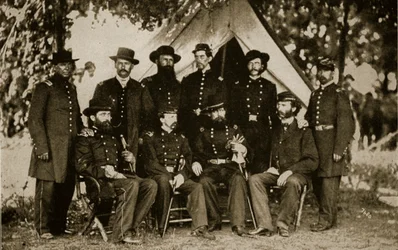 General Jefferson C. Davis and Staff