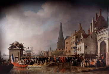 Entrance of Napoleon Bonaparte and Josephine de Beauharnais in Antwerp