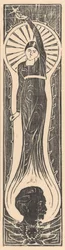 Allegorical Figure with Portrait of Multatuli