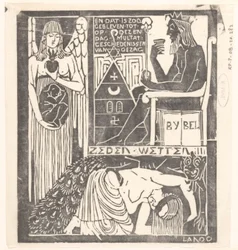 Blindfolded Woman and Monster