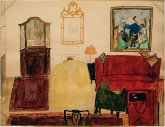 Mathilde Beckmann Sleeping in the Living Room