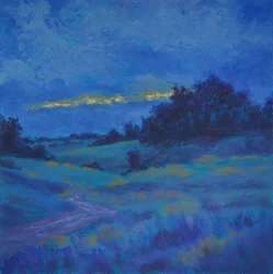 Golden Cloud Blue Landscape