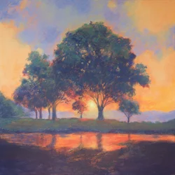 Tranquil Sunset Reflections