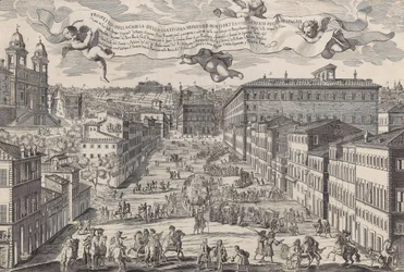 Prospetto della chiesa della Santissima Trinita de Monti detta volgarmente Piazza di Spagnia