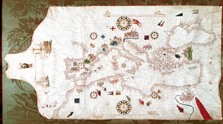 Map of the Mediterranean Sea