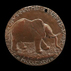 The Malatesta Elephant in a Meadow