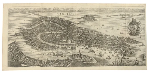 Folding Panorama of Venice, 1688, Printed c.1700