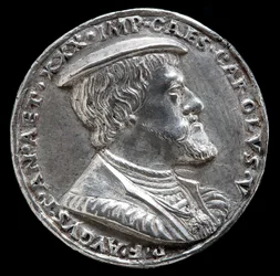 Charles V, 1500-1558, King of Spain 1516-1556, Holy Roman Emperor 1519 [obverse], 1530
