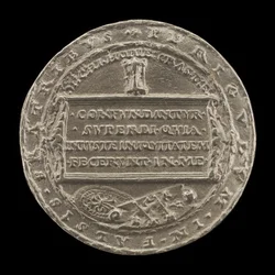 Hourglass on an Inscribed Tablet [reverse]