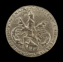 Shield of Arms, Crest and Mantling [reverse], 1529