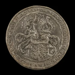 Shield with Casques and Crests [reverse], 1535