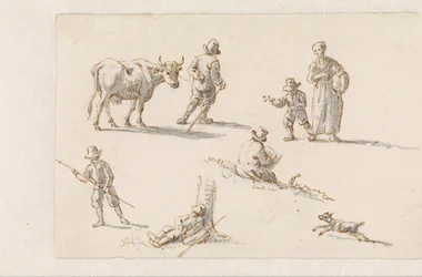 Aeneas and Dido Sheltering in a Cave