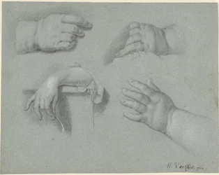 Study Sheet with Four Hands