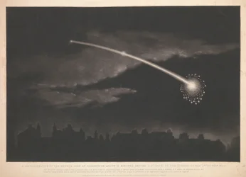 A representation of the meteor seen at Paddington about 12 minutes before 11 o