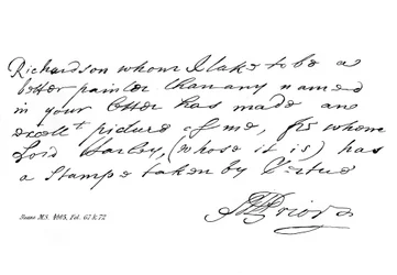 Part of a Letter from Matthew Prior the Poet, late 17th-early 18th century, 1840