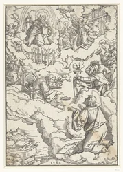 Vision of John the Evangelist with Enthroned God and the Twenty-Four Elders
