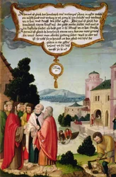 The Realm of Heaven is like a net, which was thrown into the sea and collected fish of every sort (Matthew 13) illustration of Christ