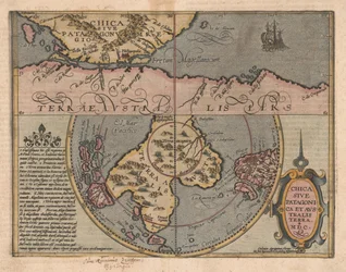 Chica sive Patagonica et Australis Terra From Geographisches Handtbuch