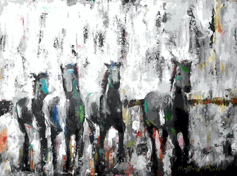 Dynamic Running Horses