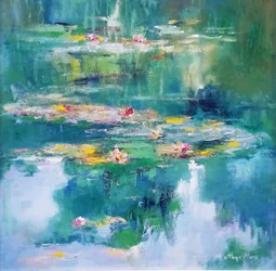 Impressionist Lily Pond