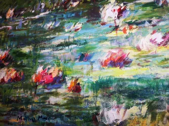 Vibrant Lily Pond